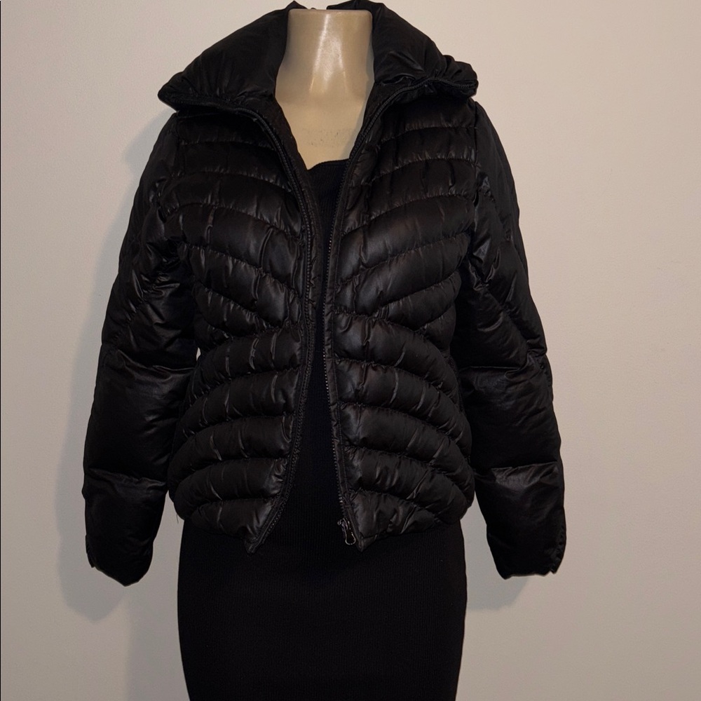 Nicole Miller Black Quilted Jacket size S - Picture 2 of 6